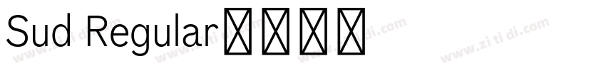 Sud Regular字体转换